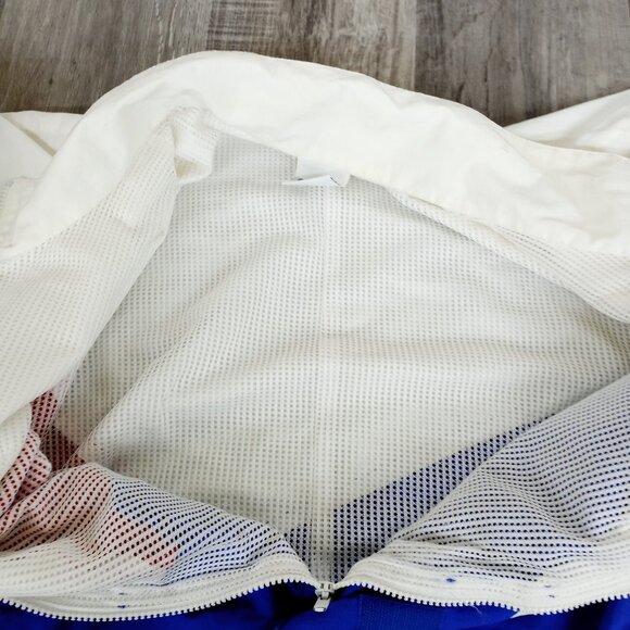 Firestone Racing Red White Blue Windbreaker Jacket Made in USA XXL - Picture 10 of 12